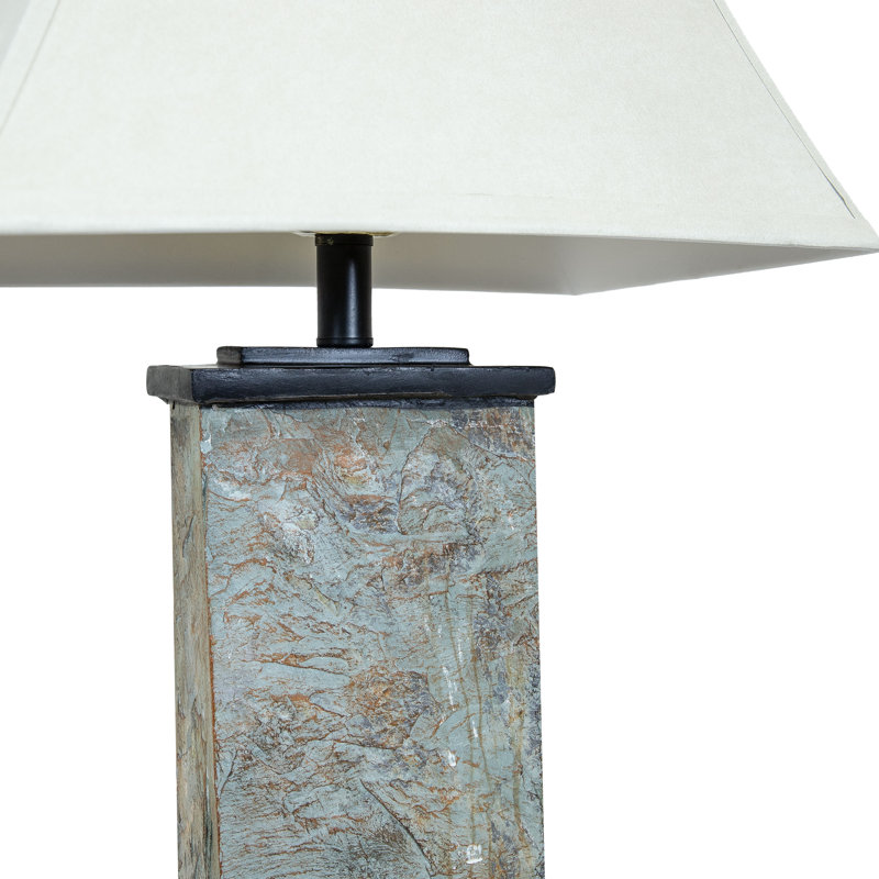 Timeless Abode Slate 3-Piece Floor and Table Lamp Set