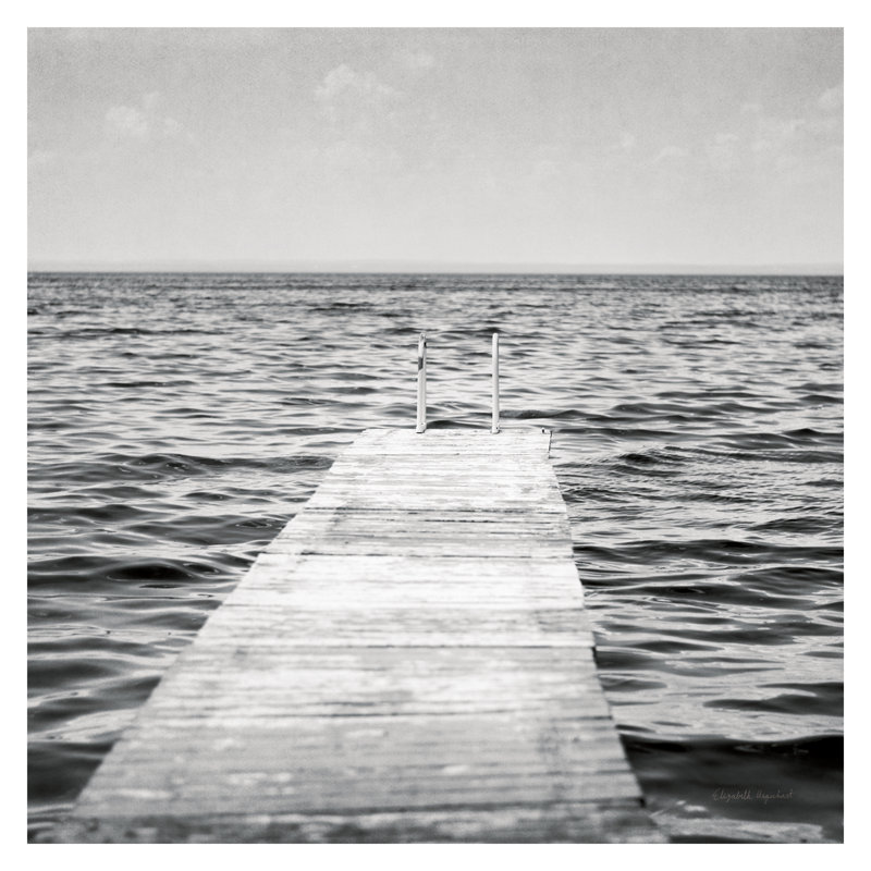 Calm Days I BW Crop With Border - Wrapped Canvas Print, 30cm H x 30cm W x 3.8cm D