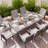 Kannyn Rectangular 8 - Person 84.1" Long Aluminum Dining Set with Cushions