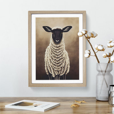 View Of A Sheep Framed Print