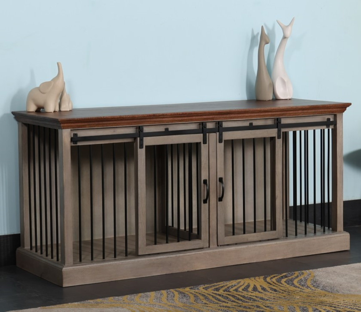 Double wide large credenza pet outlet crate