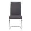 Chaise de cuisine moderne, ensemble de 2 chaises d'appoint rembourrées à haut dossier avec pieds en tube de métal en forme de C, chaise de cuisine-63995965-63995967-63995964