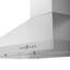 36" 400 CFM Convertible Wall Mount Range Hood in Brushed Stainless Steel