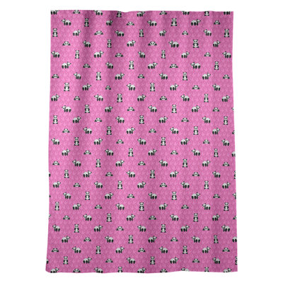 Panneau de rideau simple avec passe-tringle pour fenêtre avec passe-tringle panda Kitterman