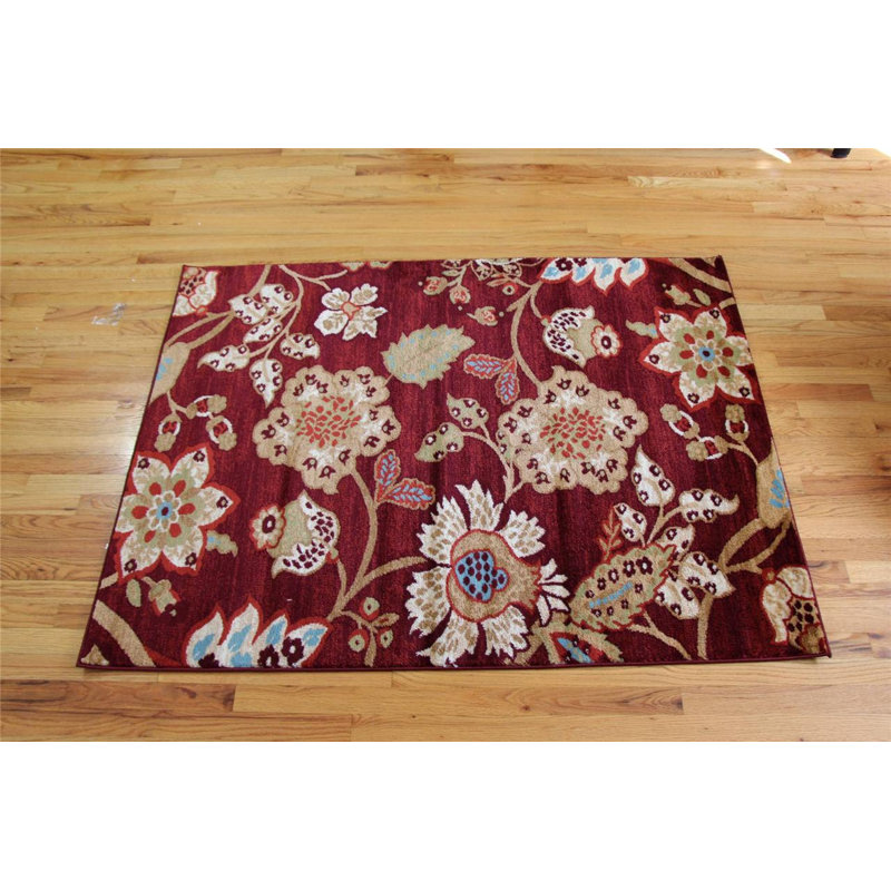 Tapis intérieur/extérieur Bourgogne Tobis, 4' x 5'3"