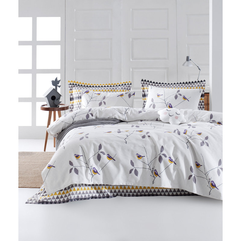Ensemble de draps 100% coton Tellier, 235 x 160 cm