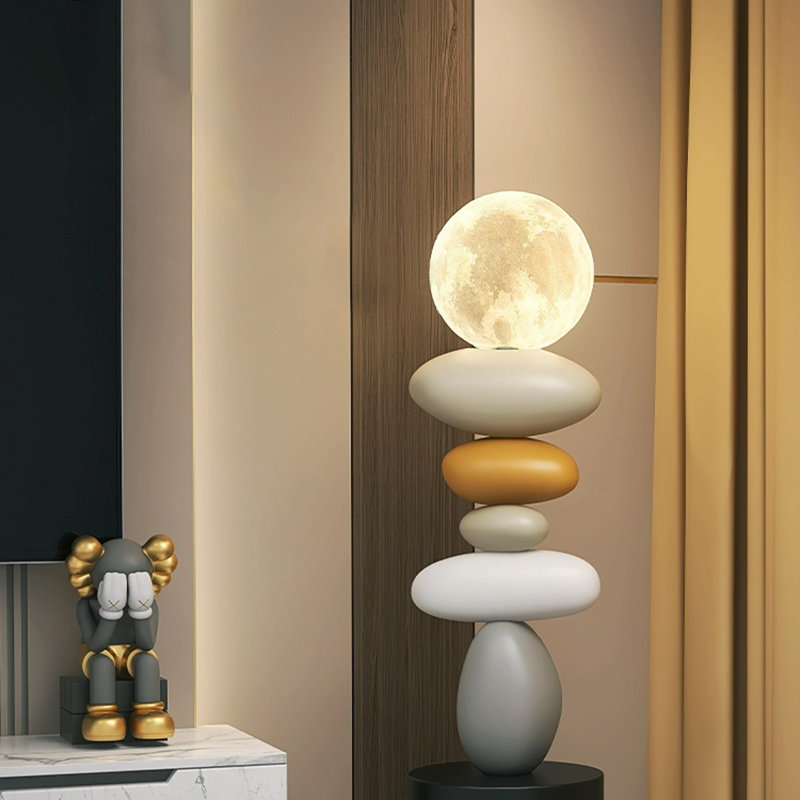 Modern Resin Finial Decorative Object, 29.53'' H x 7.87'' W x 7.87'' D