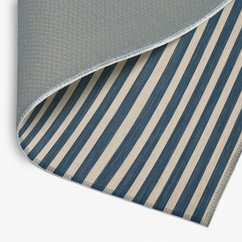 Tapis intérieur / extérieur gris HorizontalStripes, Rectangulaire 2 pi x 3 pi