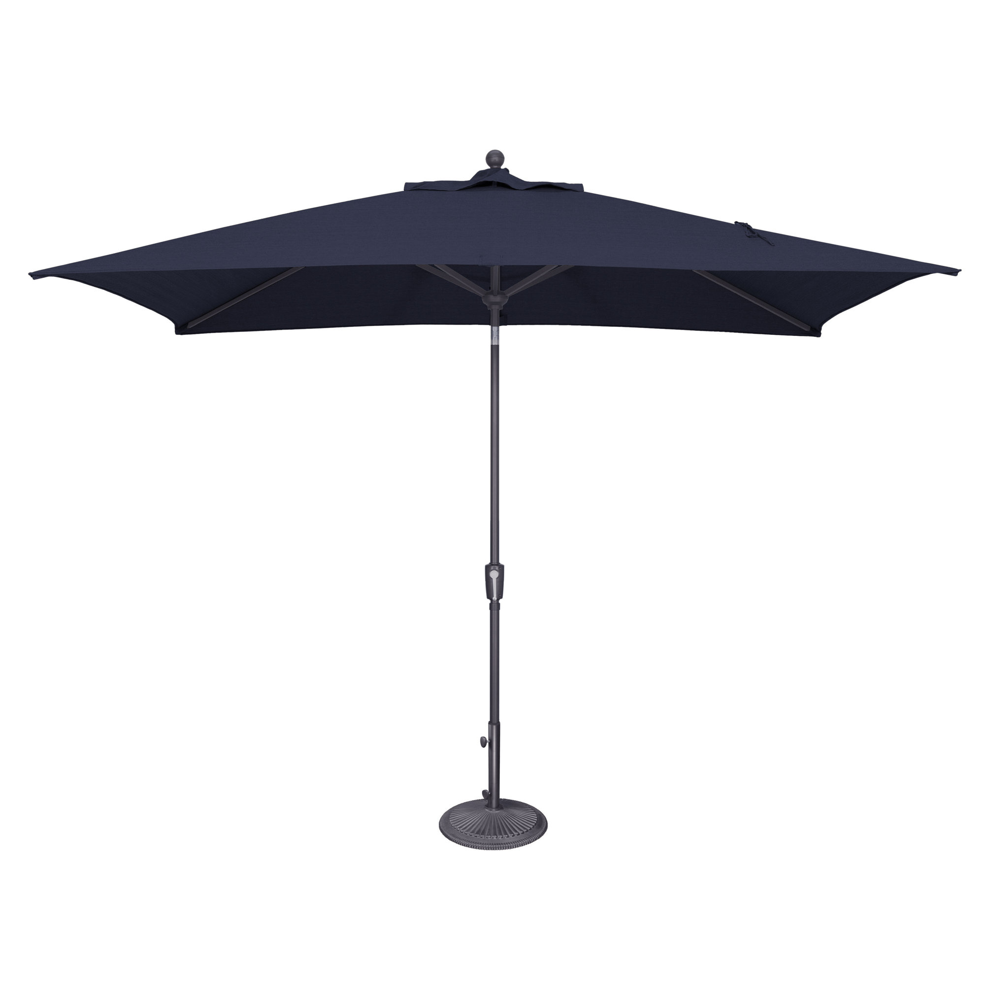 Launceston 78'' Outdoor Umbrella, Navy Sunbrella Acrylic, Anthracite