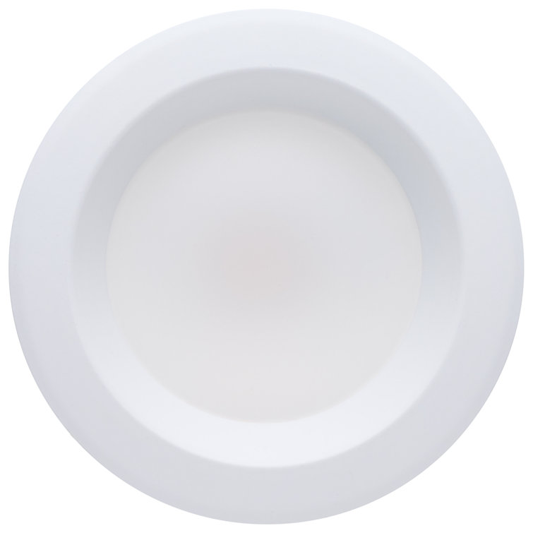 10 Watt LED High Output Downlight Retrofit 4 Inch 27K/30K/35K/40K/50K CCT Selectable Round White Finish