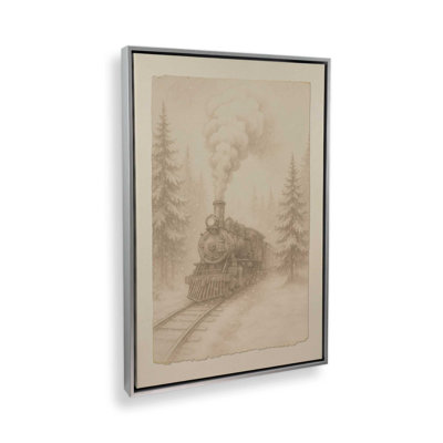 Impression sur toile Steam Over Snow