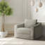 Fauteuil d'appoint rembourré Deann