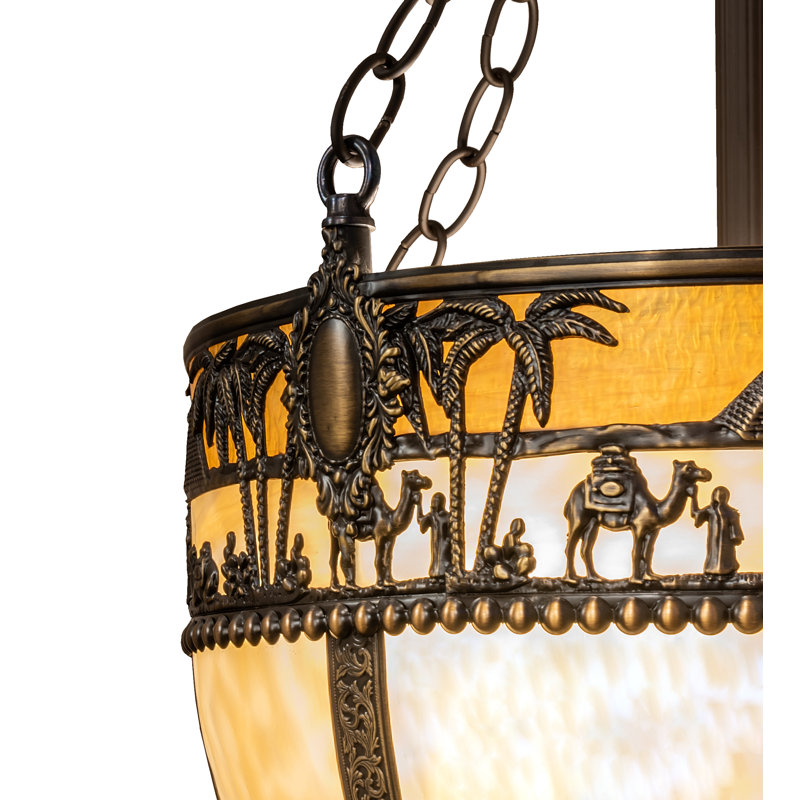 Luminaire suspendu urne 4 lumières