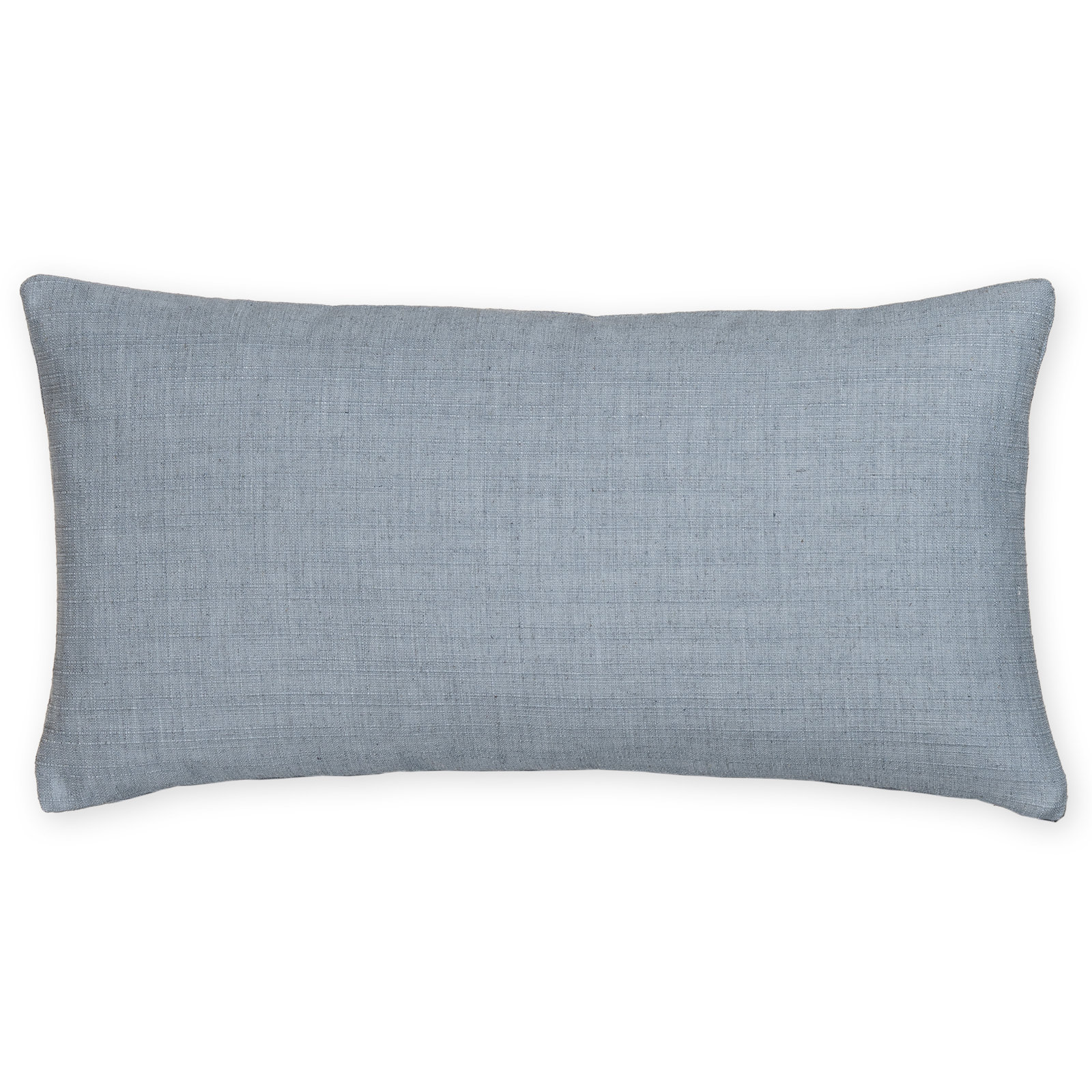Indy Faux Linen Accent Pillow, Feather, Blue, Rectangle 14"H x 26"W