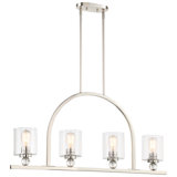 Friedman 4 - Light Kitchen Island Linear Pendant