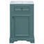 Meuble-lavabo de 20 po avec lavabo en céramique, porte à fermeture en douceur, tablette réglable, support de rangement fixé à la porte-745459552