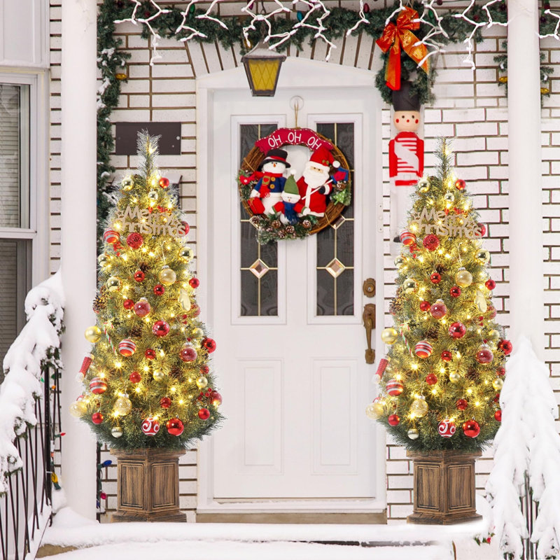 2Pcs 4.5FT  Artificial Christmas Tree