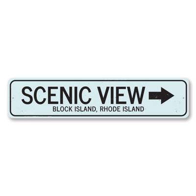 Scenic View Sign - 4" X 18"