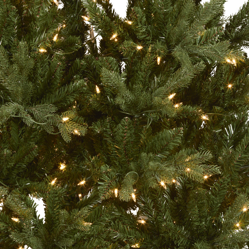 7.5ft Pre-Lit Green Fir Christmas Tree with Clear Lights