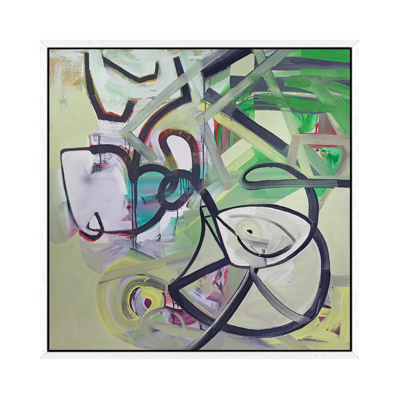 The Walk 1 Piece Painting on Canvas, 93.98 cm H x 93.98 cm W, White Framed