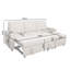 Razzak 3 Seater Linen Sofa Bed-180109882