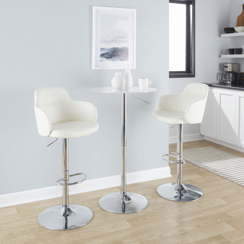 Table de bar contemporaine transparente Clear