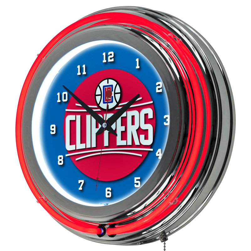 NBA Wall Clock, 14.5", Los Angeles Clippers