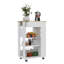 Chariot de cuisine Blosson, un tiroir, deux tablettes ouvertes, quatre roulettes-2042787206