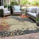 Machine Washable Indoor/Outdoor Xhevrie Paprika Rug