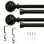 Adjustable 0.63" Double Curtain Rod-589635081-627238080