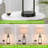 Black Touch Control Table Lamp Set Of 2, Dimmable Metal Bedside Lamps With Industrial Cage Nightlight, 27 Inches