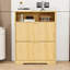 Armoire de rangement pour chaussures Ã  portes battantes et Ã©tagÃ¨res-2046131405