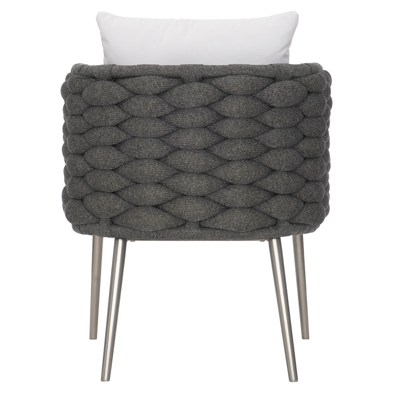 Santa Cruz Outdoor Arm Chair in Nordic Grey, Dark Gray