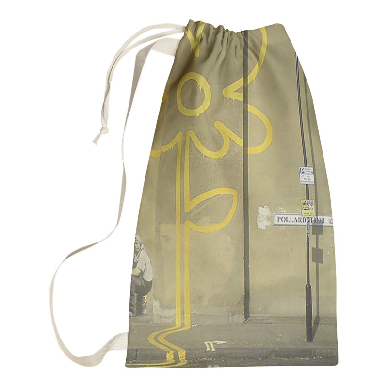 Fabric Laundry Bag with Handles, Small (29" H x 18" W x 1" D)