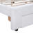 Upholstered Bed Frame With LED Lights, Modern Upholstered Princess Bed With Crown Headboard (Bed)-937374960-937374966