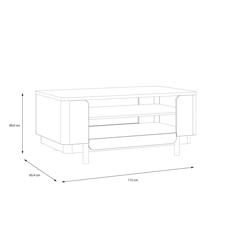 Connstance Coffee Table with Storage