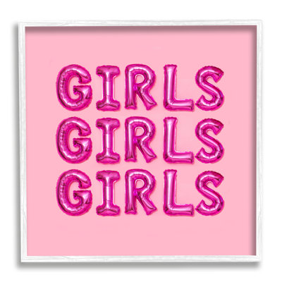 «Pink Girls Balloon Letters», typographie audacieuse et giclée par Lish Creative