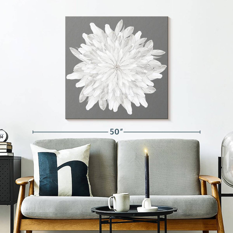 Plume blanche Kerner Florette, H 30 po x l 30 po