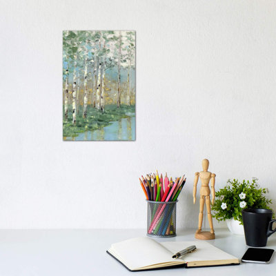 ' Birch Reflections I ' - Floater Frame Print on Paper