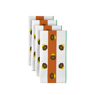 Polyester Abstract Square Napkin