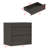 26” Wide 2 Drawer Smart Concealed Gun Cabinet With Electronic Lock-113667667