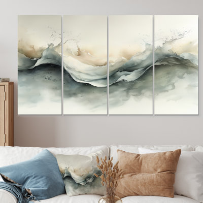 Grey White Vortex Of Dreams II - Abstract Wall Decor - Modern Wall Art