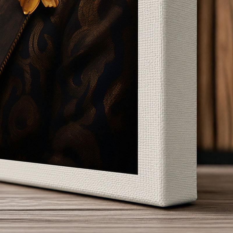 Leopard In Formal Attire Eclectic - Print, 24x16 - 61.0 x 40.6 cm, Cream Border