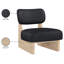 Fauteuil d'appoint en cuir Vetra Lystra-121555203-121555207