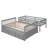 Gandee Kids Twin Over Full Bunk Bed with Trundle with Drawers-1619607679