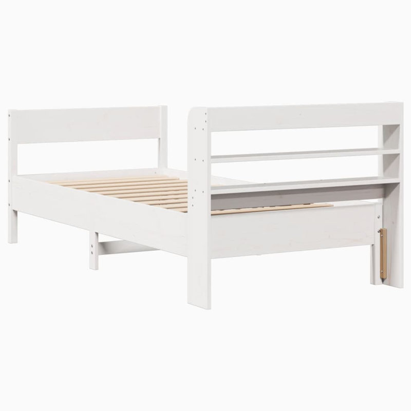 Abdullbasit Solid Wood Storage Bed, 82cm H x 218cm W x 110cm D