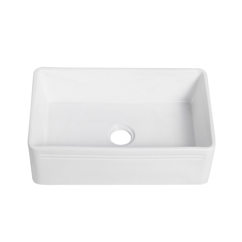 Altair Calabria 18'' W Single Bowl Ceramic Farmhouse Kitchen Sink