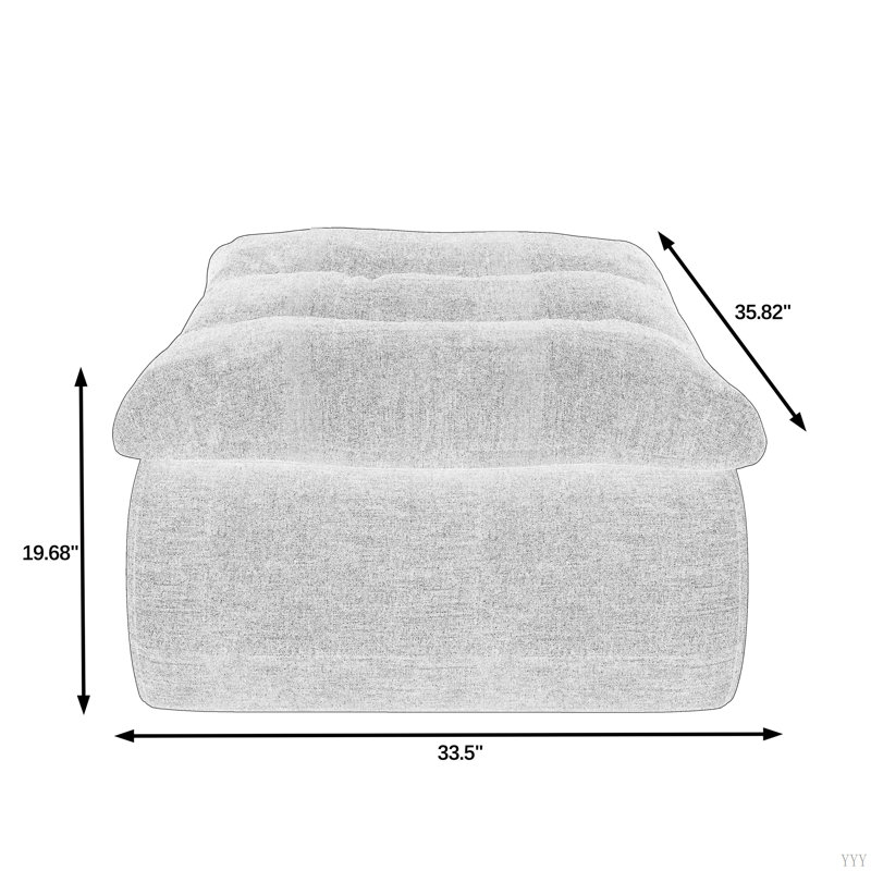 Lazy Floor Sofa,Modern Armless And Backless Sofa Chair,Comfy Accent Bean Bag Couch,Suitable For Living Room Bedroom Office