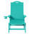 Brighton Outdoor Poly Reclining Chaise Lounge With Wheels & Cup Holder (Set Of 2)-120837547-120881936