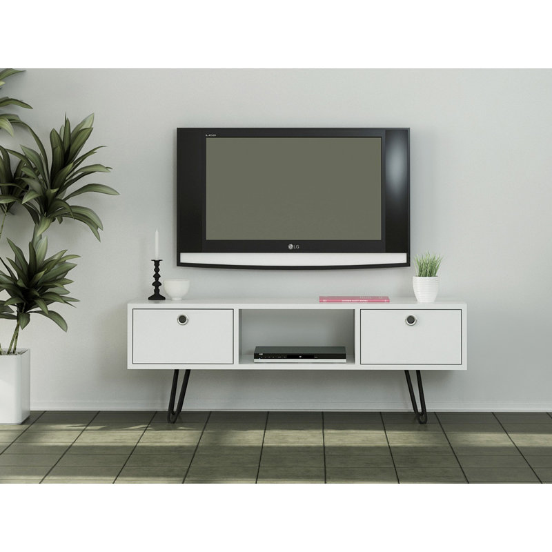Charlemont Unfinished TV Stand for TVs up to 50", Weiß